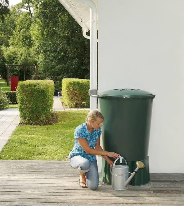 Belli Récupérateur à eau Cubique Beige 1000 Litres pas cher