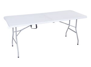 Table pliante blanc180x70x74 cm
