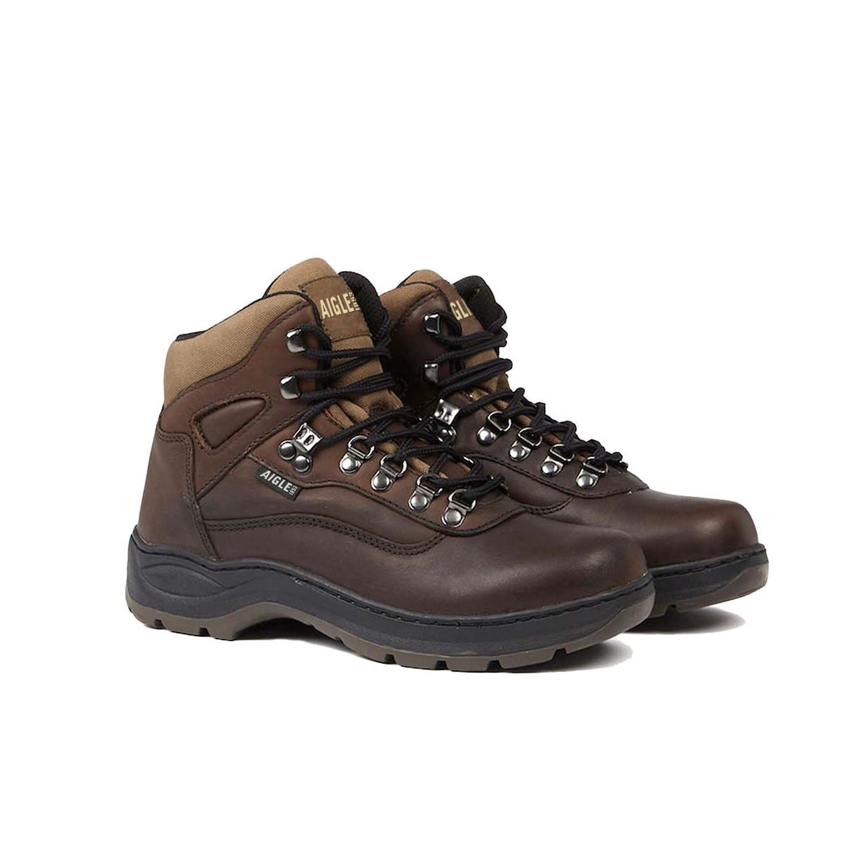 Les produits LaMaison Chaussant Brodequin Picardie en cuir marron AIGLE