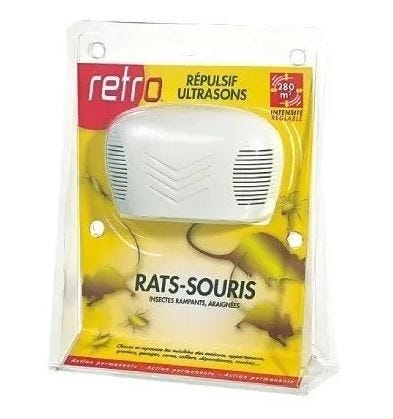 JeoPoom Répulsif Ultrason pour Maison Garage pour Voiture Anti-Martres Rongeurs Souris Bestioles Maison Garage Grenier Camping avec Stroboscopique LED 