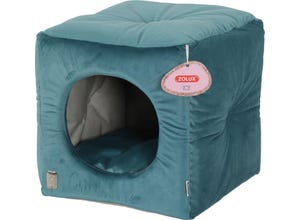 Cube pour chat Chesterfield Chambord vert paon ZOLUX