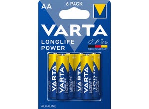 Pile alcaline Longlife Power AA VARTA x6