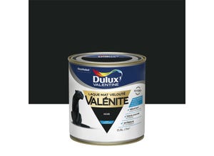 Peinture laque Valénite mat noir 0,5L DULUX VALENTINE