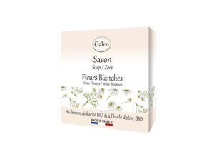 Savon 100 gr fleurs blanches GALEO