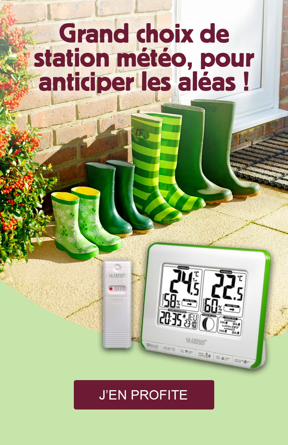 Equipements météo (pluviomètres, thermomètres…) - Préparer les sols -  Préparer le jardin - Jardin - Nos produits