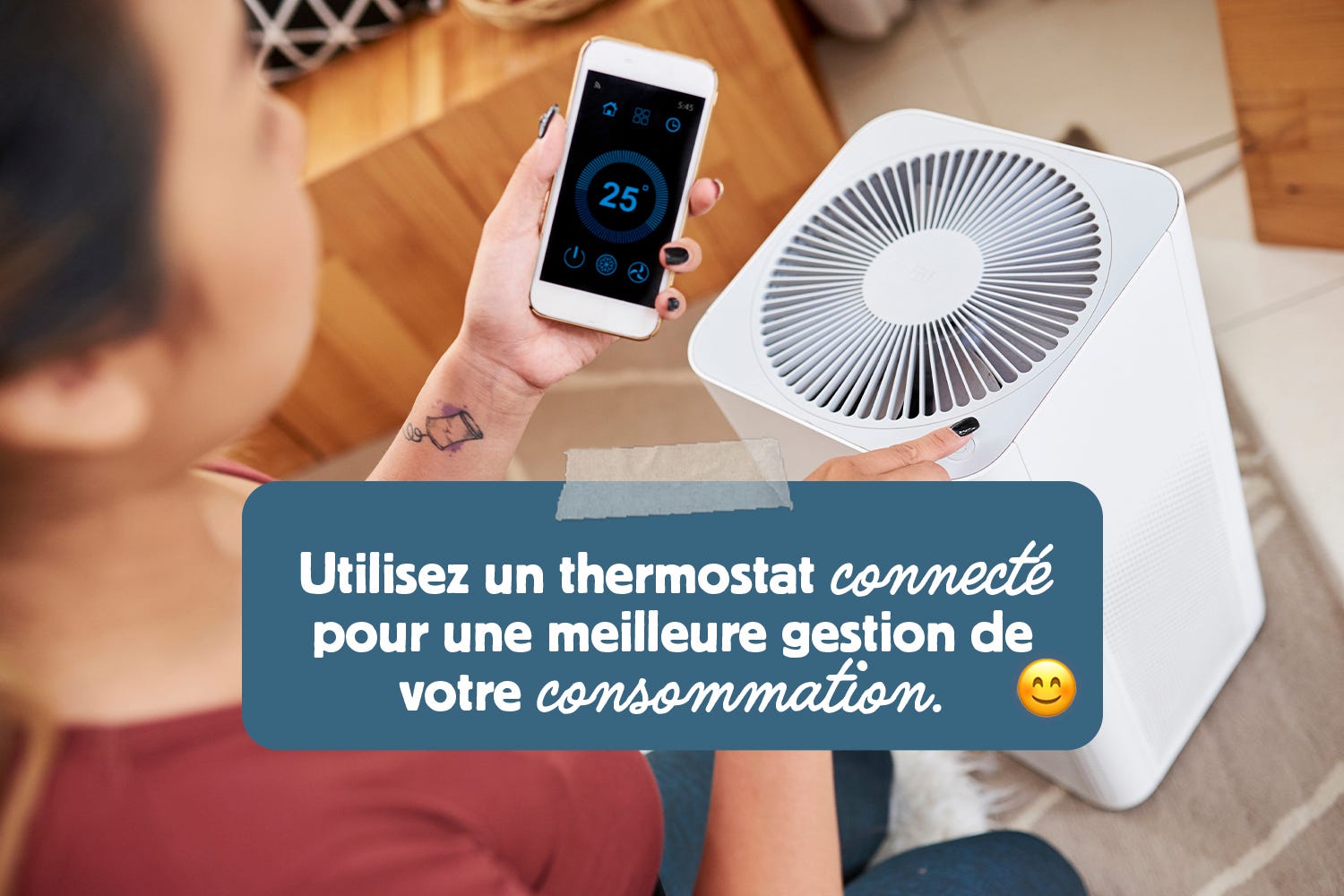 Utilisation d'un thermostat connecté